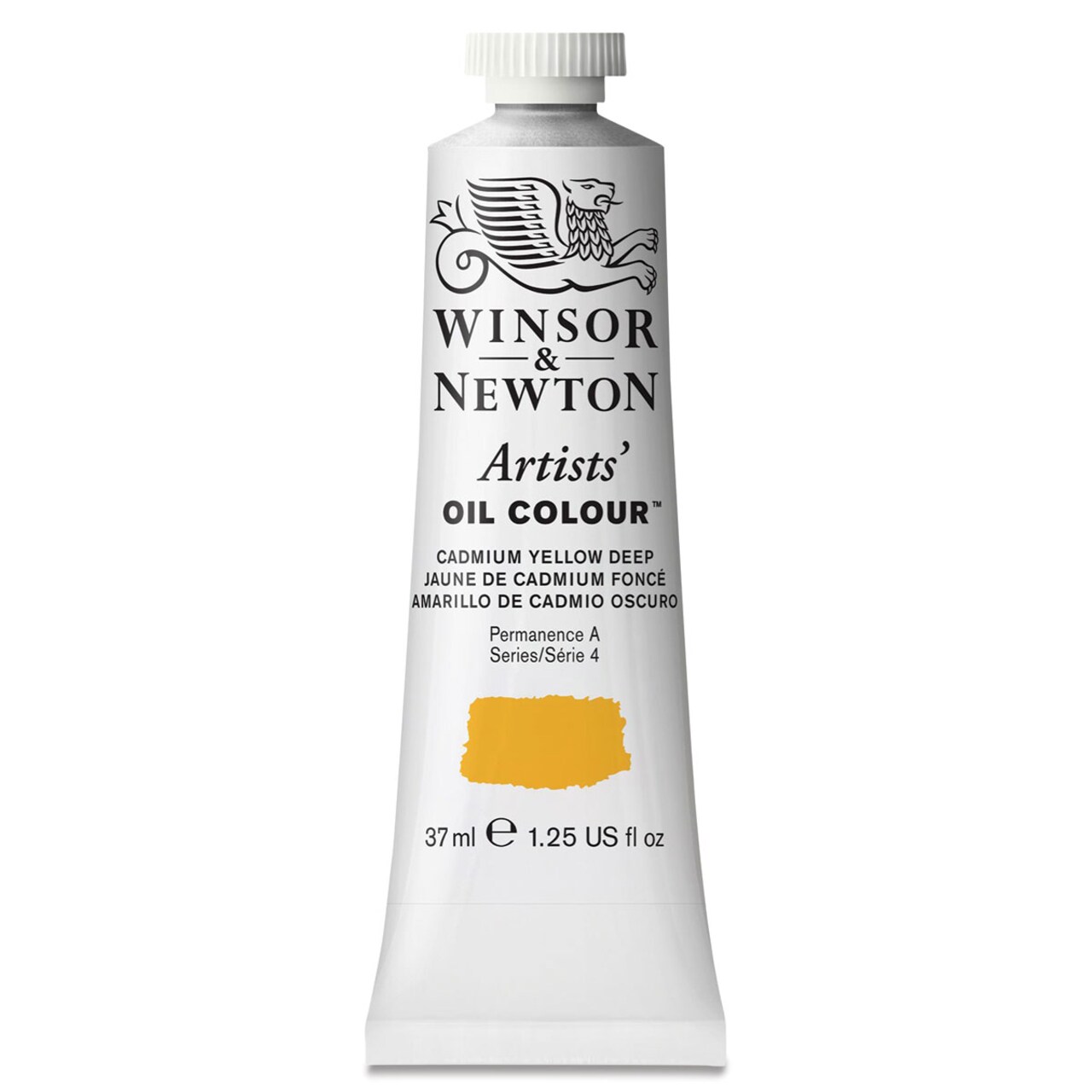 Winsor & Newton Artists' Oil Color - Cadmium Yellow Deep, 37 ml tube